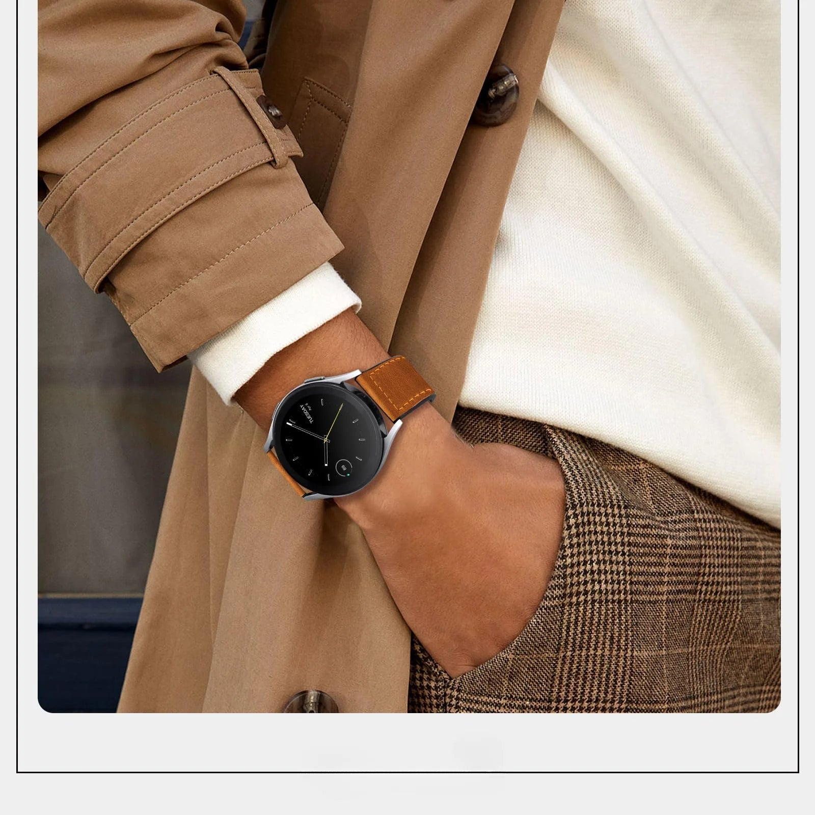 Magnetic Leather Strap For Samsung Galaxy Watch