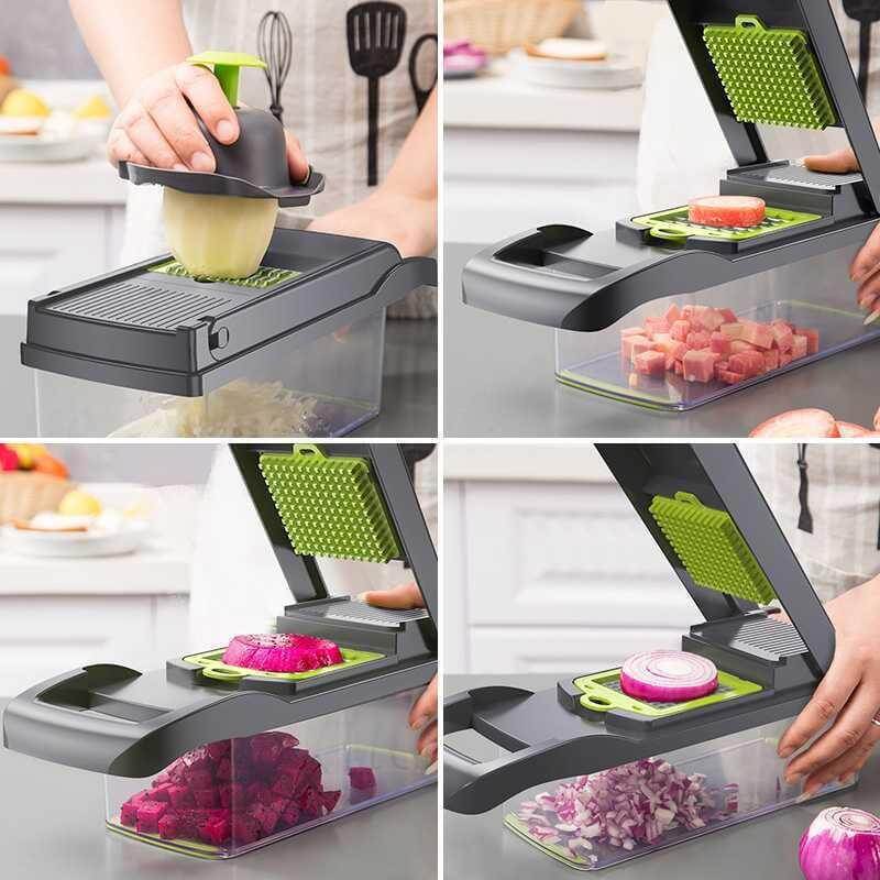 Multifunctional Kitchen Vegetable Cutter Manual Slicer online Plastic Fruit potato peeler Vegetable chopper Grater Slicer